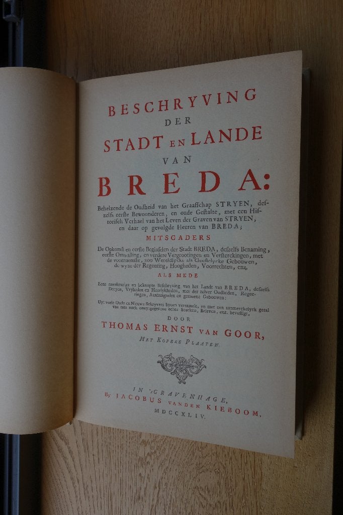Beschrijving der Stadt en Lande van Breda, Ophalen of Verzenden, Gelezen