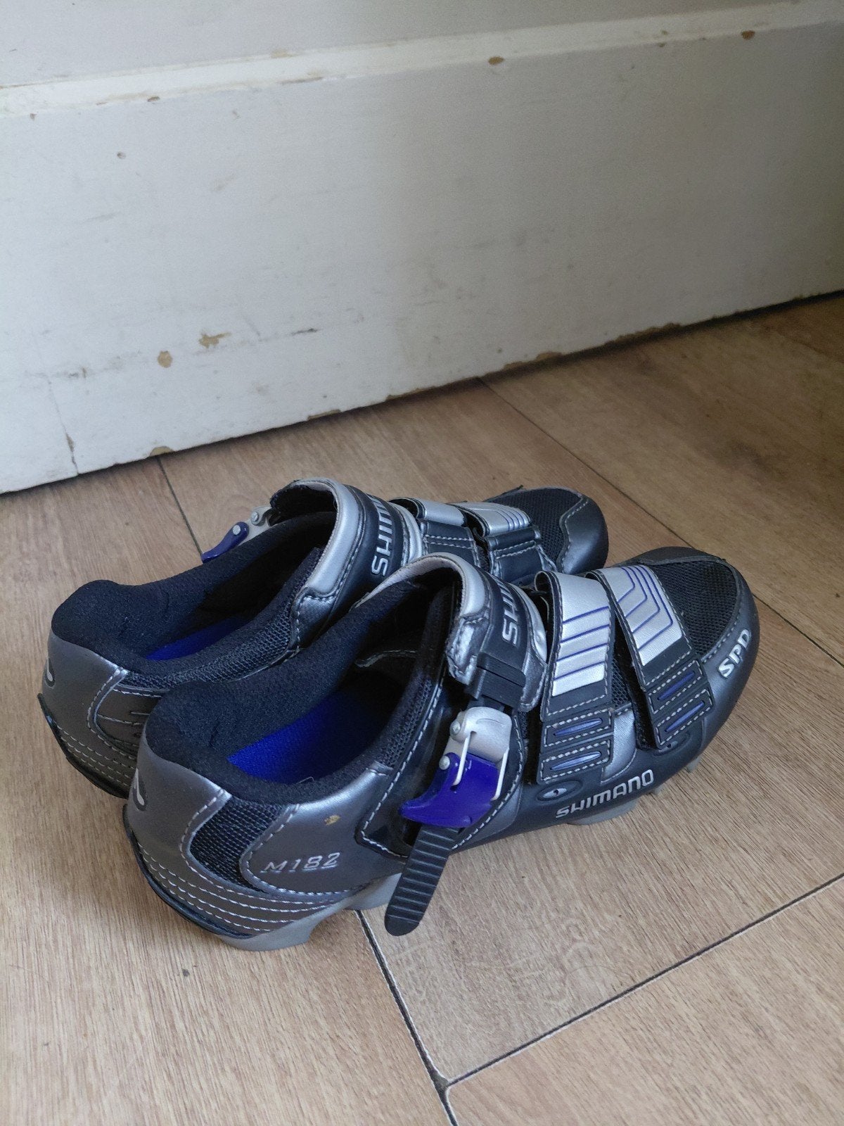 Shimano SH-M182 MTB fietsschoenen – zwart/zilver – SPD, Ophalen, Zo goed als nieuw, Schoenen