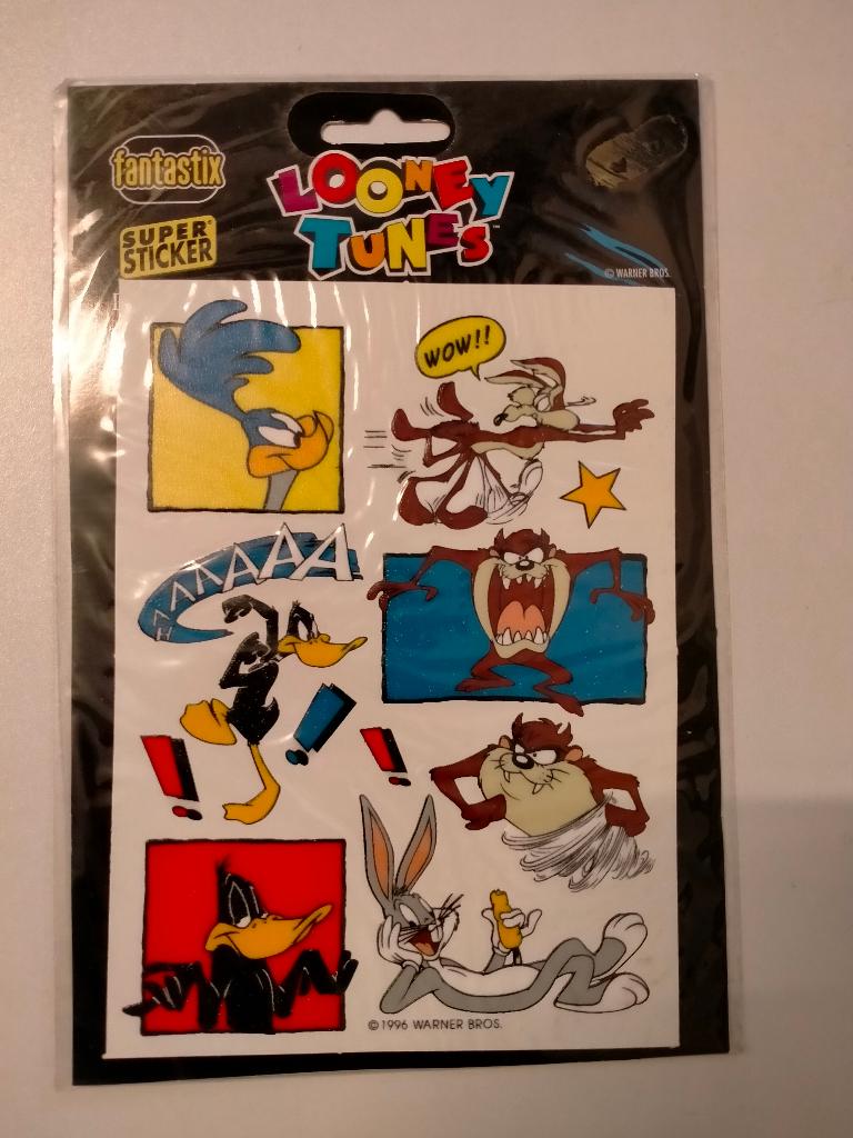 Looney Tunes Warner Bros stickervelletje stickervel strip, Verzamelen, Verzenden, Zo goed als nieuw, Overige typen