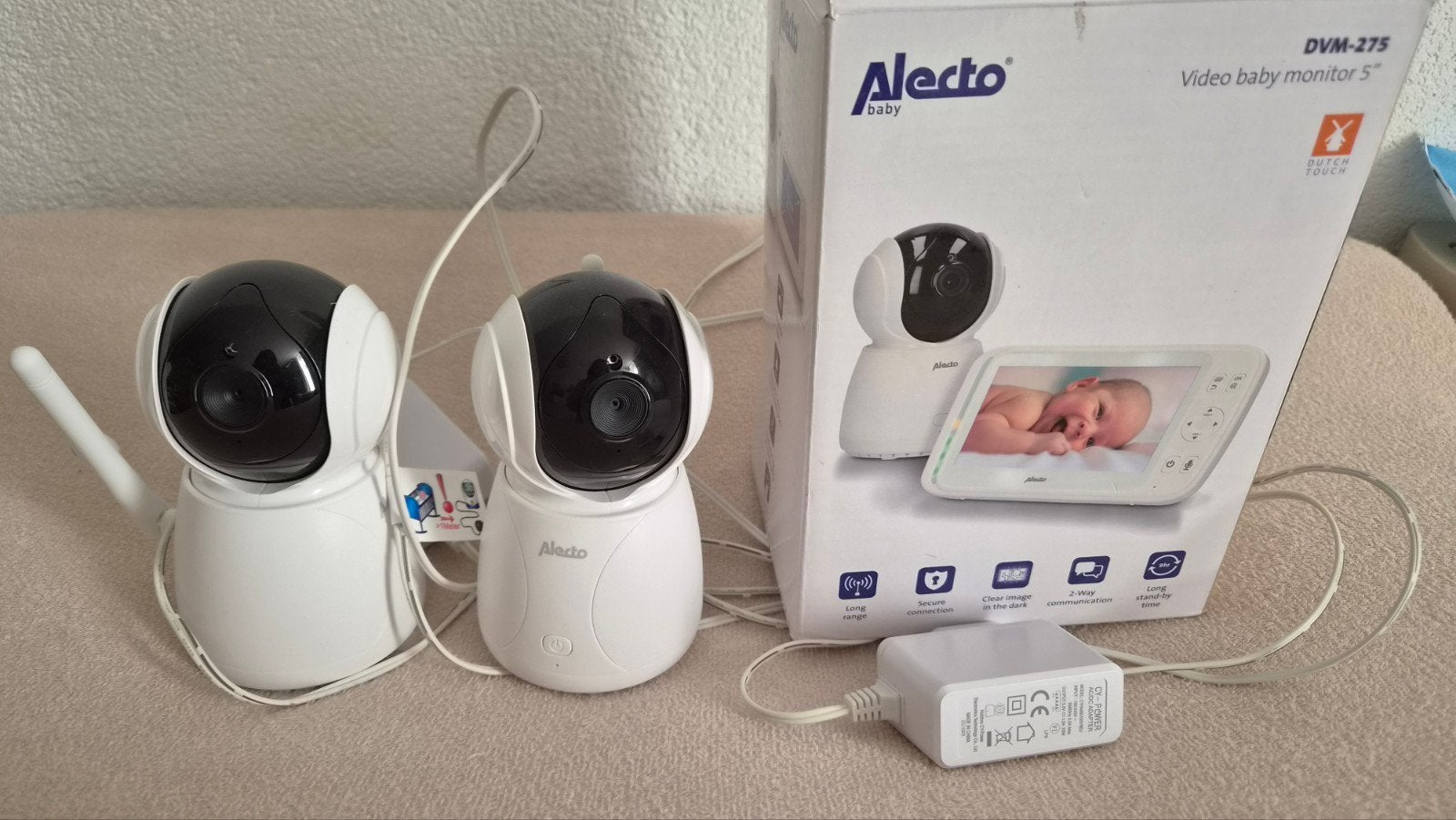 Alecto Baby DVM-275. Let op: Enkel 2 Camera's, Ophalen, Zo goed als nieuw, 250 meter of meer, Camera