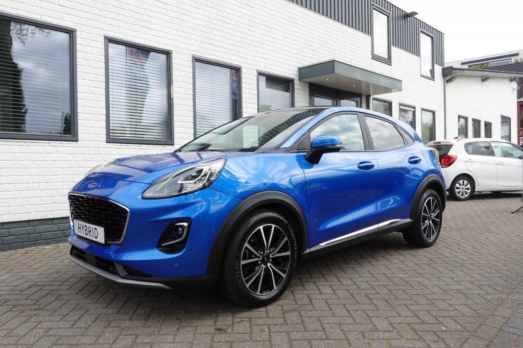 Ford PUMA 1.0 EB HYB. TITANIUM Panorama, 125 pk, Euro 6, Electronic Stability Program (ESP), Blauw