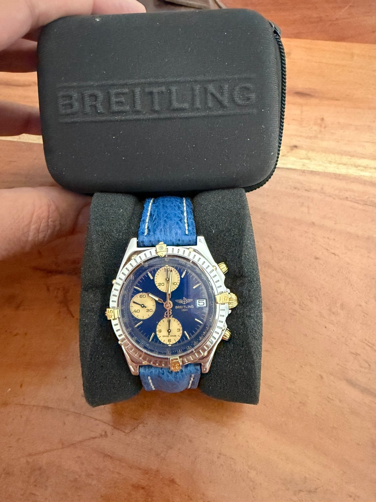 Breitling Chronomat automatic chrono, Ophalen of Verzenden, Zo goed als nieuw, Goud, Breitling