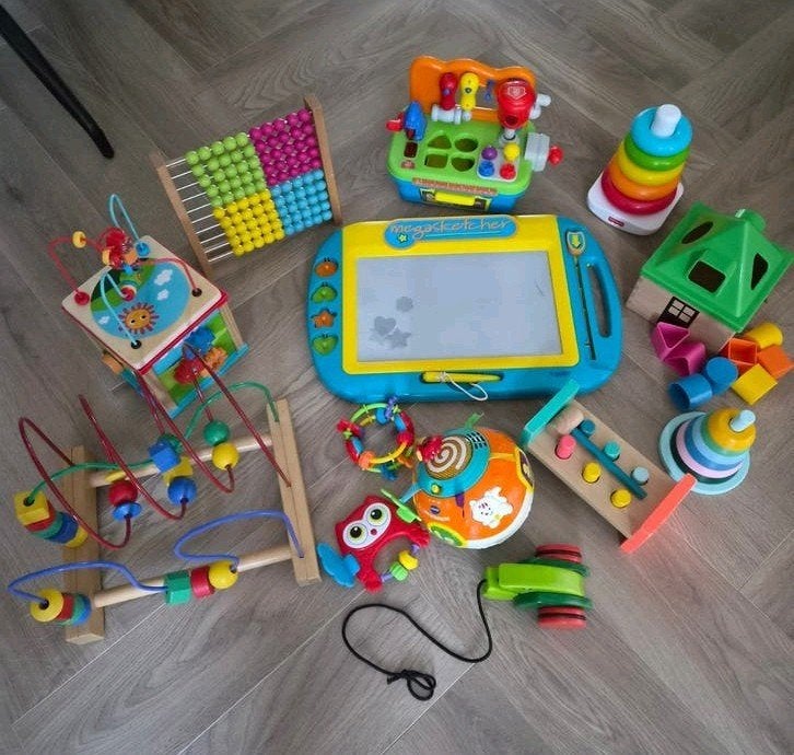 Grote set educatief speelgoed voor baby's en peuters, Ophalen, Gebruikt, Overige typen, Met geluid