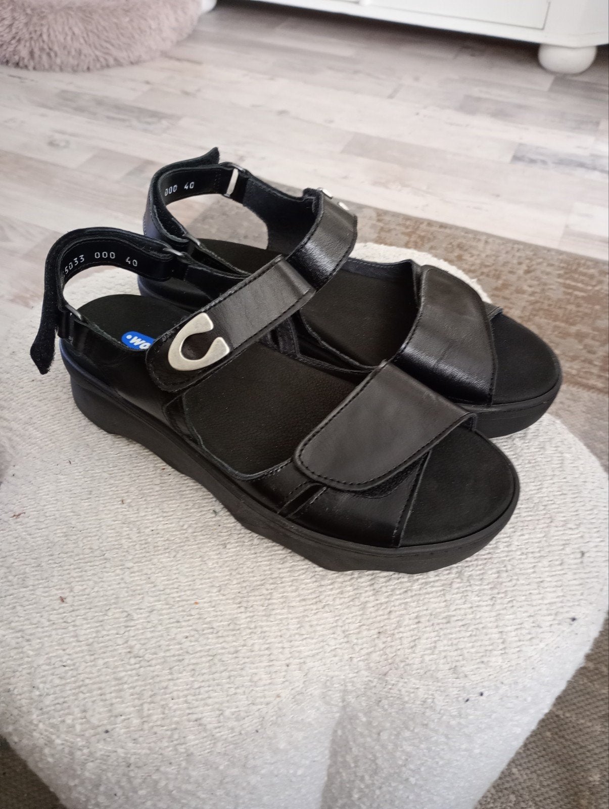 Sandalen Wolky maat 40, Kleding | Dames, Schoenen, Ophalen, Zo goed als nieuw, Zwart, Sandalen of Muiltjes