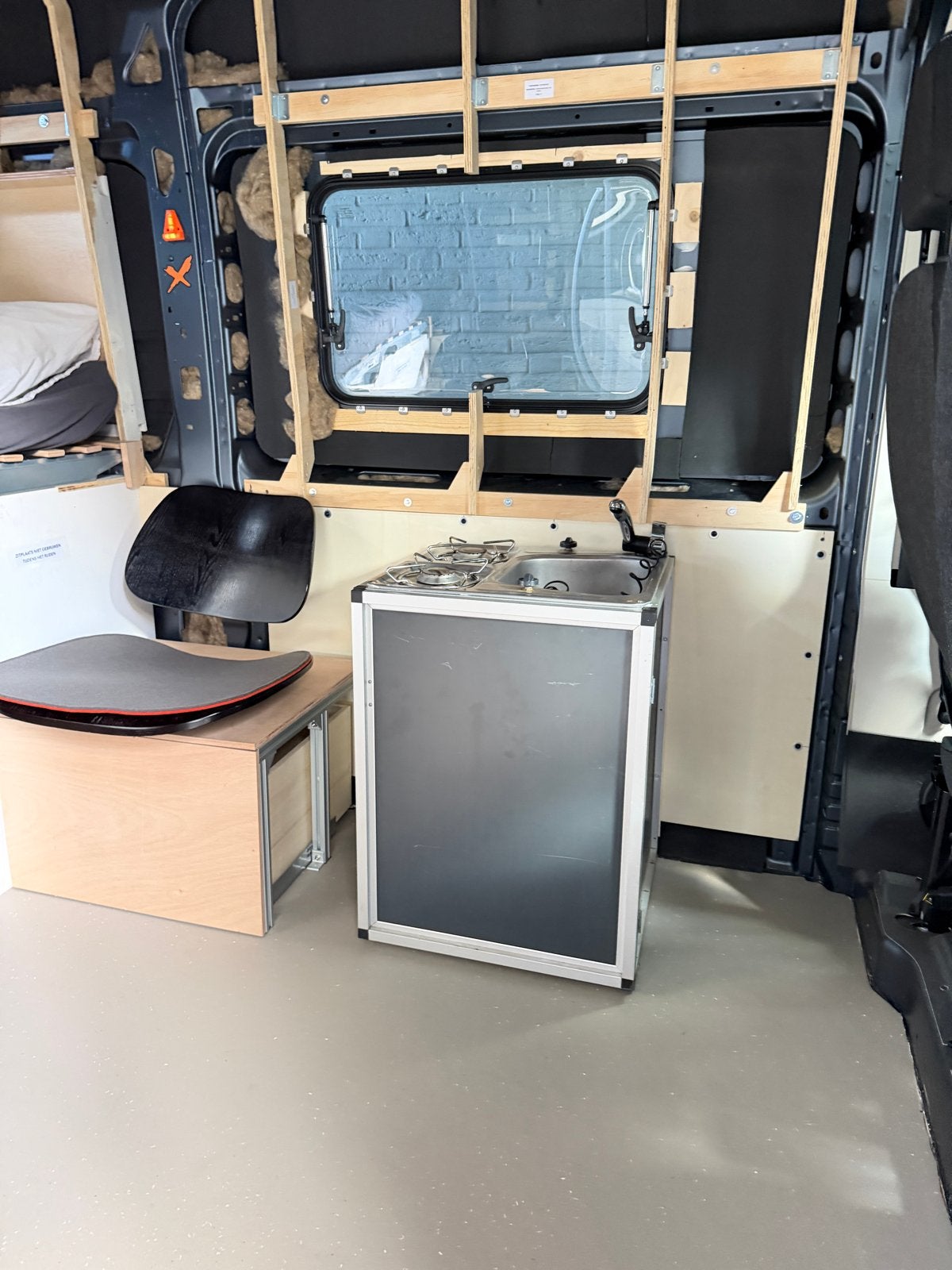 Keukenblokje tbv RDW keuring, gasfornuis, kraan en spoelbak, Caravans en Kamperen, Camper-accessoires, Ophalen, Gebruikt