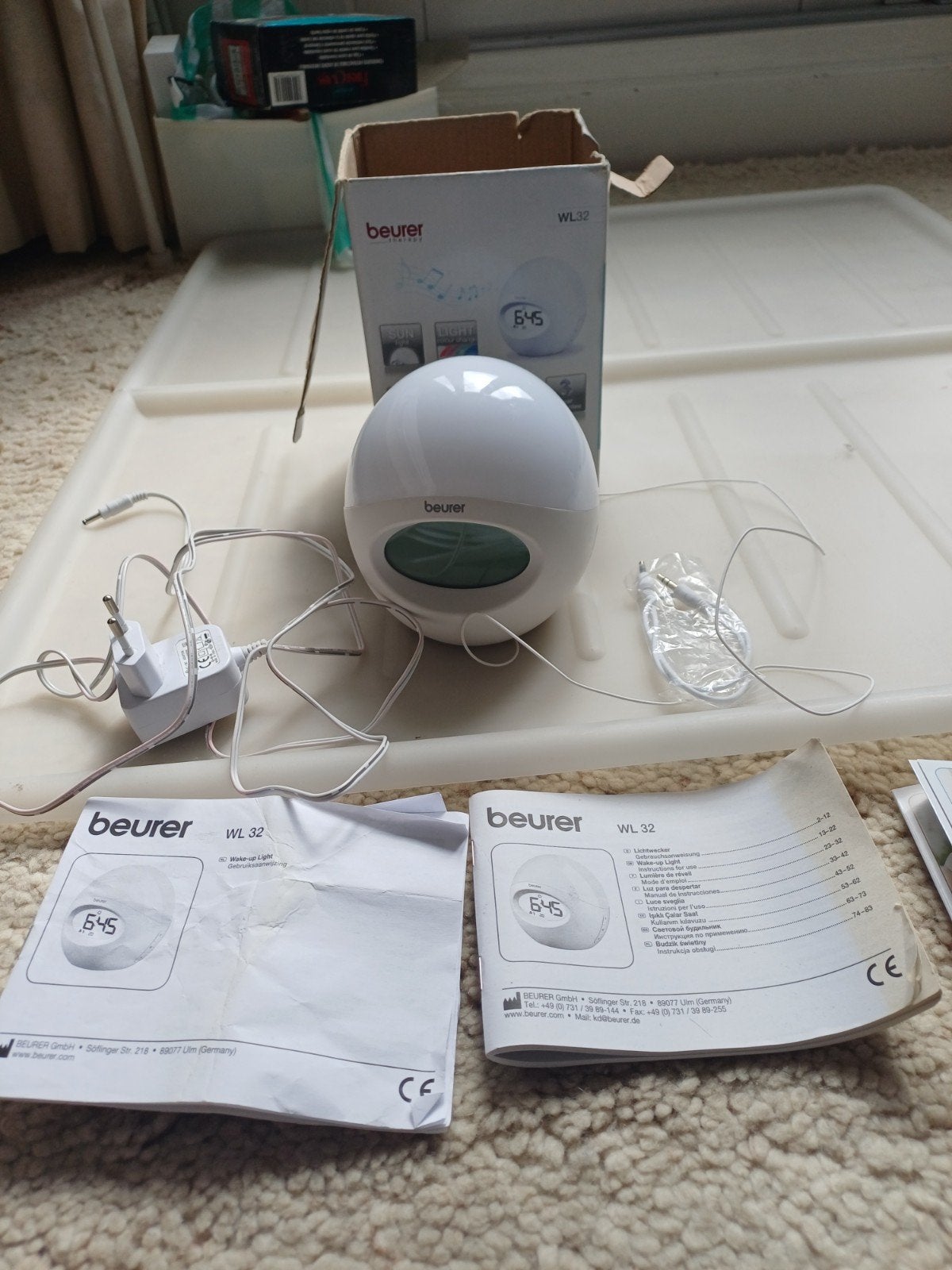 Beurer WL 32 Wake-up Light / Wekker met Licht, Ophalen of Verzenden, Nieuw, Digitaal