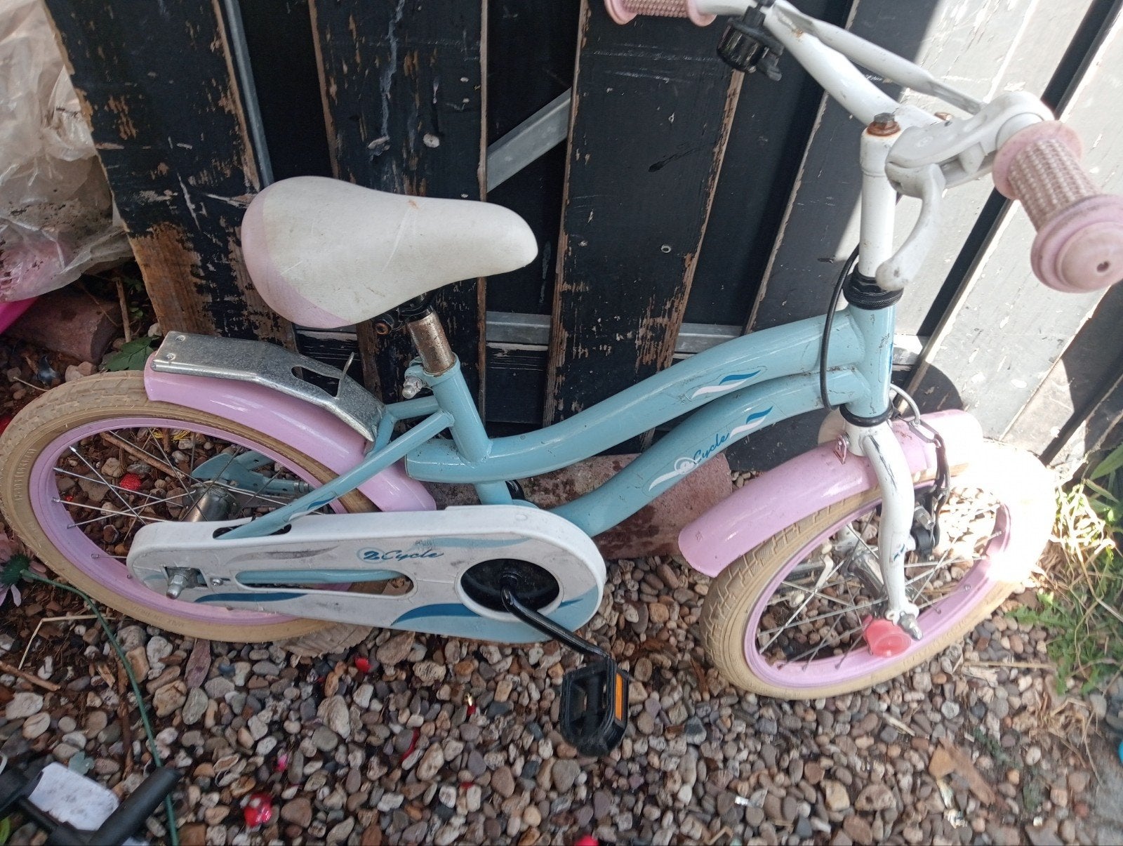 Kinderfiets 2Cycle - Blauw/Roze, Velgrem, Ophalen of Verzenden, 2Cycle, 16 tot 20 inch