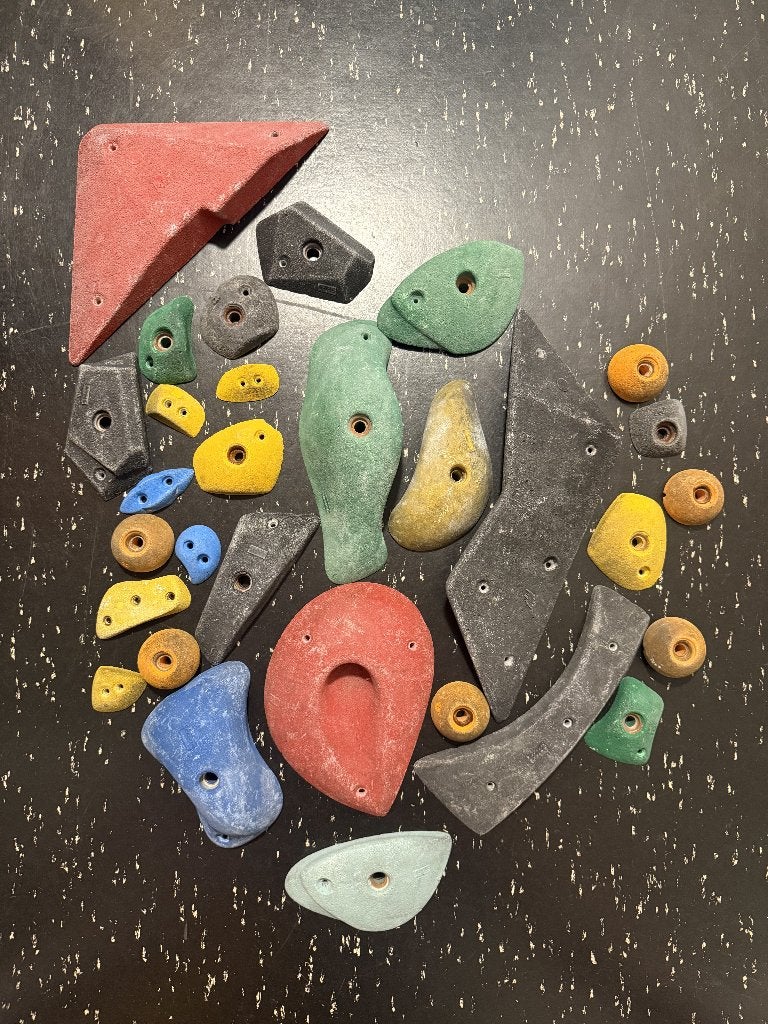 Klimgrepen bouldering mix, Sport en Fitness, Klimsport, Ophalen, Gebruikt, Klimsport-accessoire