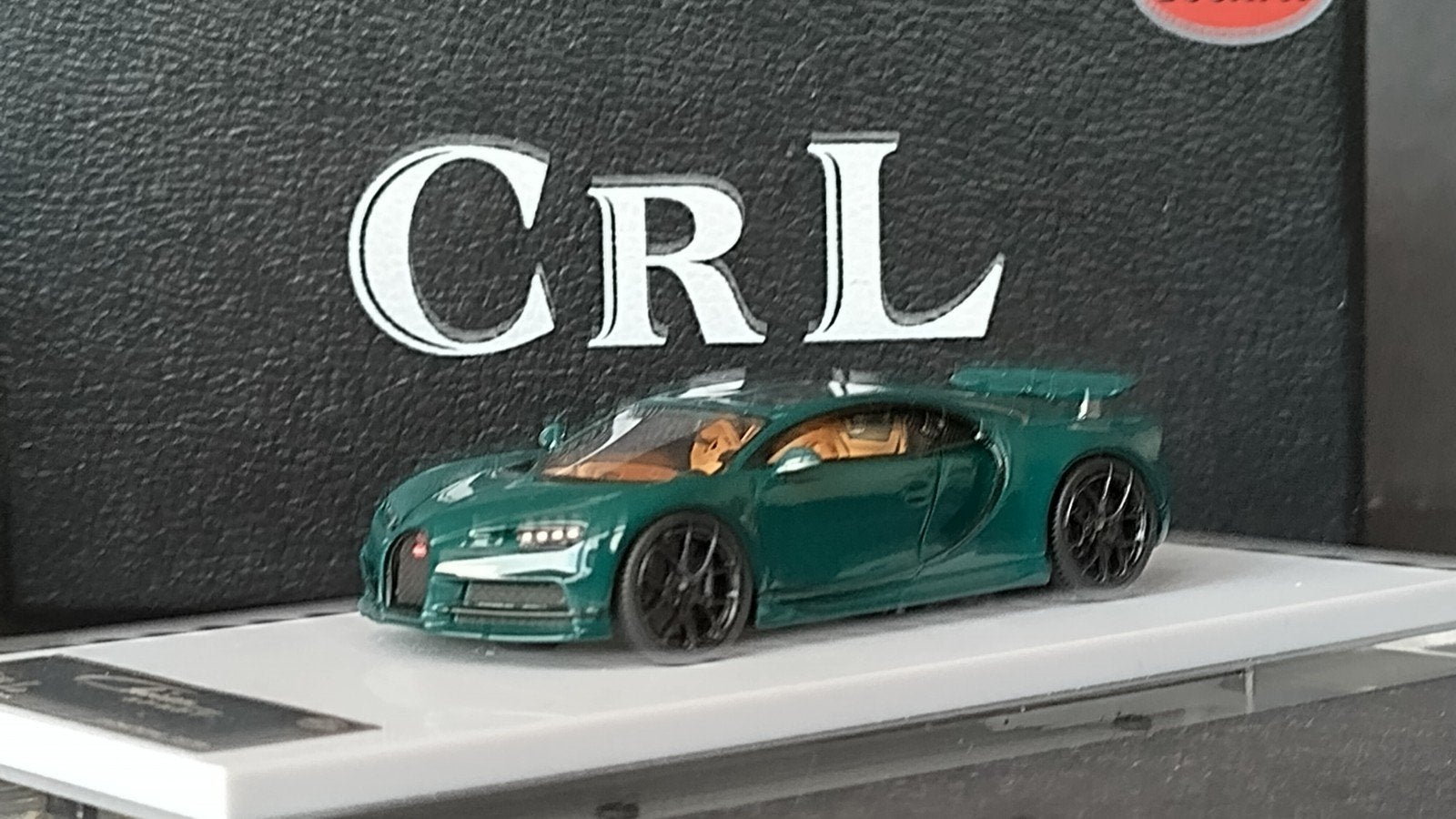 Bugatti Chiron Sport Green 1:64 CRL high end Pol, Crl, Auto, Verzenden, .