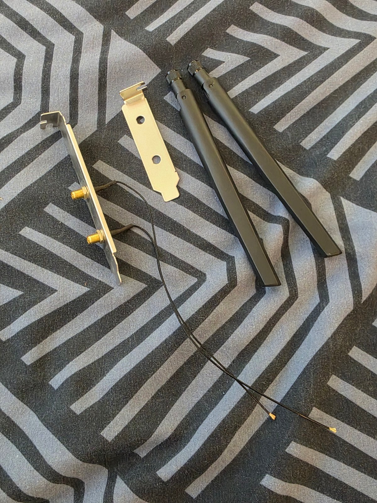 PC WiFi antenne set met beugels, Computers en Software, WiFi-versterkers, Ophalen of Verzenden, Zo goed als nieuw, Onbekend