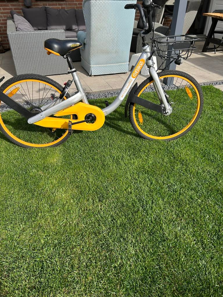 OBike deelfiets - Ideaal voor korte ritten, Fietsen en Brommers, Fietsen | Dames | Damesfietsen, (Extra) lage instap, Velgrem
