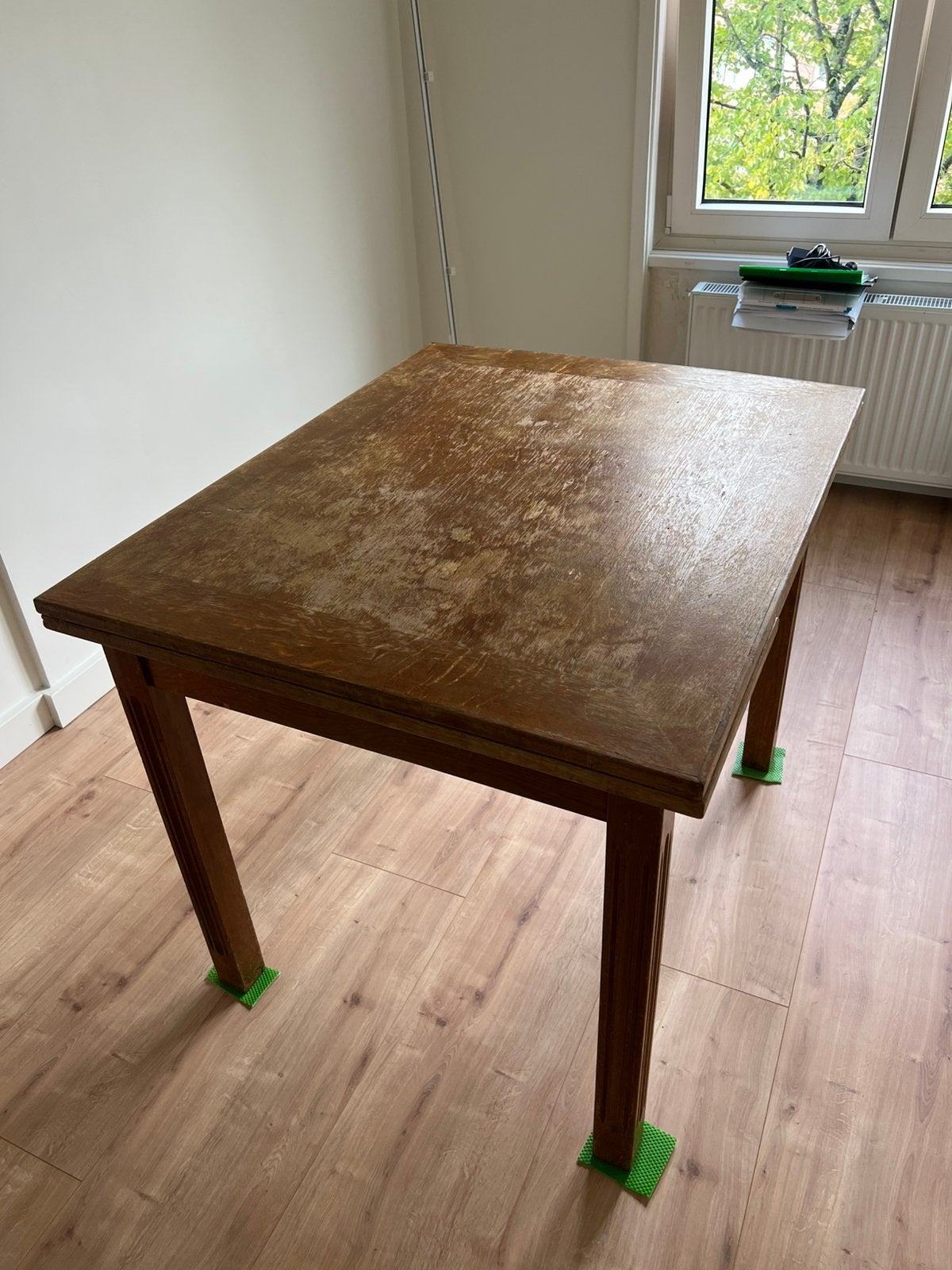 Eettafel / bureau uitschuifbaar, Ophalen, Gebruikt, 100 tot 150 cm, 50 tot 100 cm