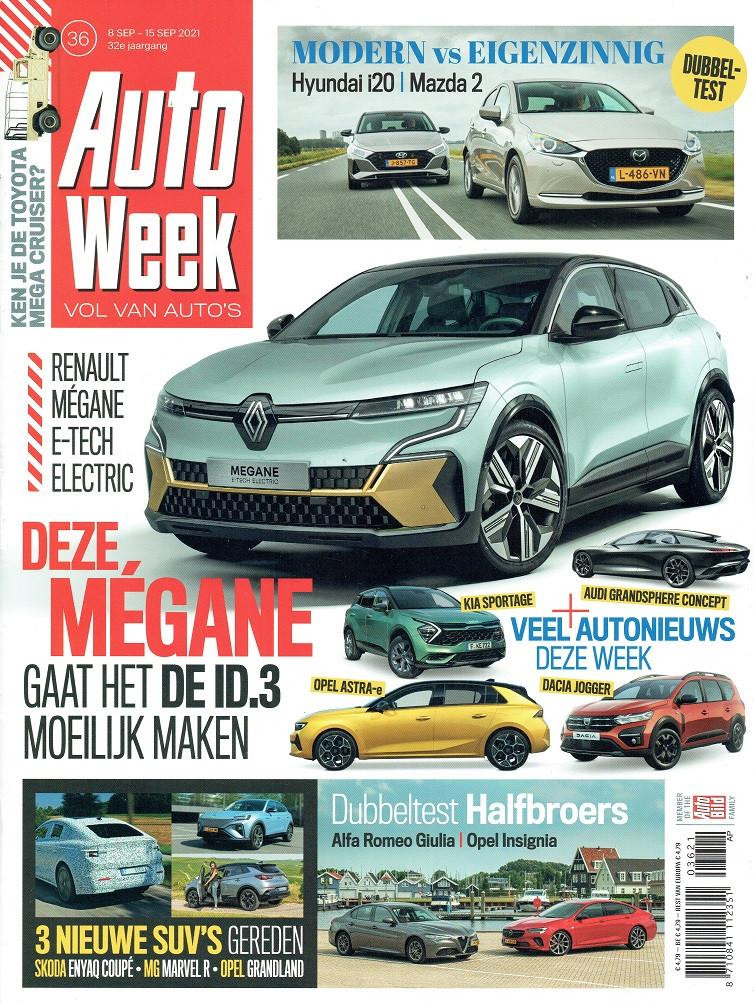 Autoweek 2021 nr. 36 (o.a. Hyundai i20 & Mazda 2), Verzenden, Gelezen, Algemeen