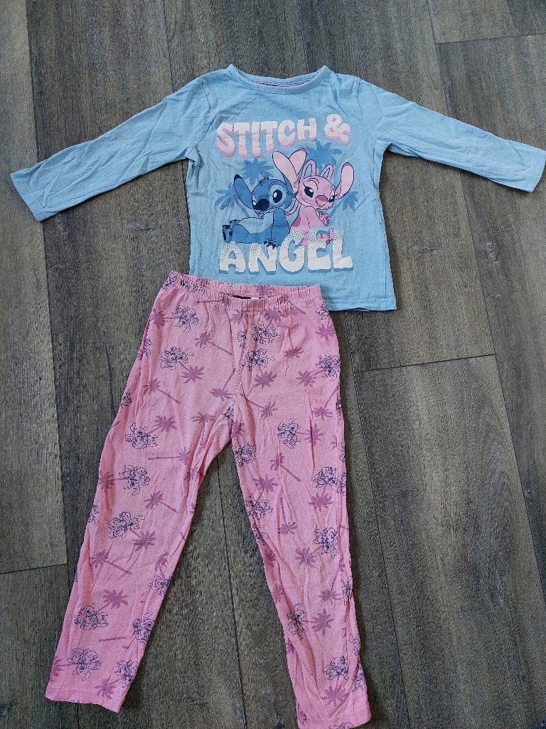 Mooie Disney Stitch & Angel pyjama, mt 110/116, Kinderen en Baby's, Kinderkleding | Maat 110, Ophalen of Verzenden, Zo goed als nieuw