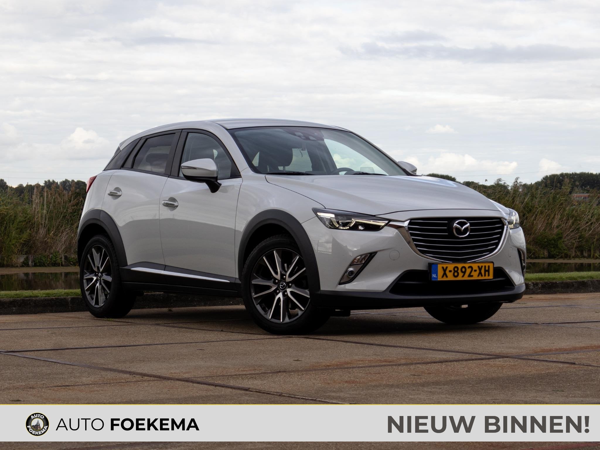 Mazda CX-3 2.0 SkyActiv-G 120 TS+ LED Automaat Leder, Auto's, 1998 cc, Stof, Euro 6, 4 cilinders