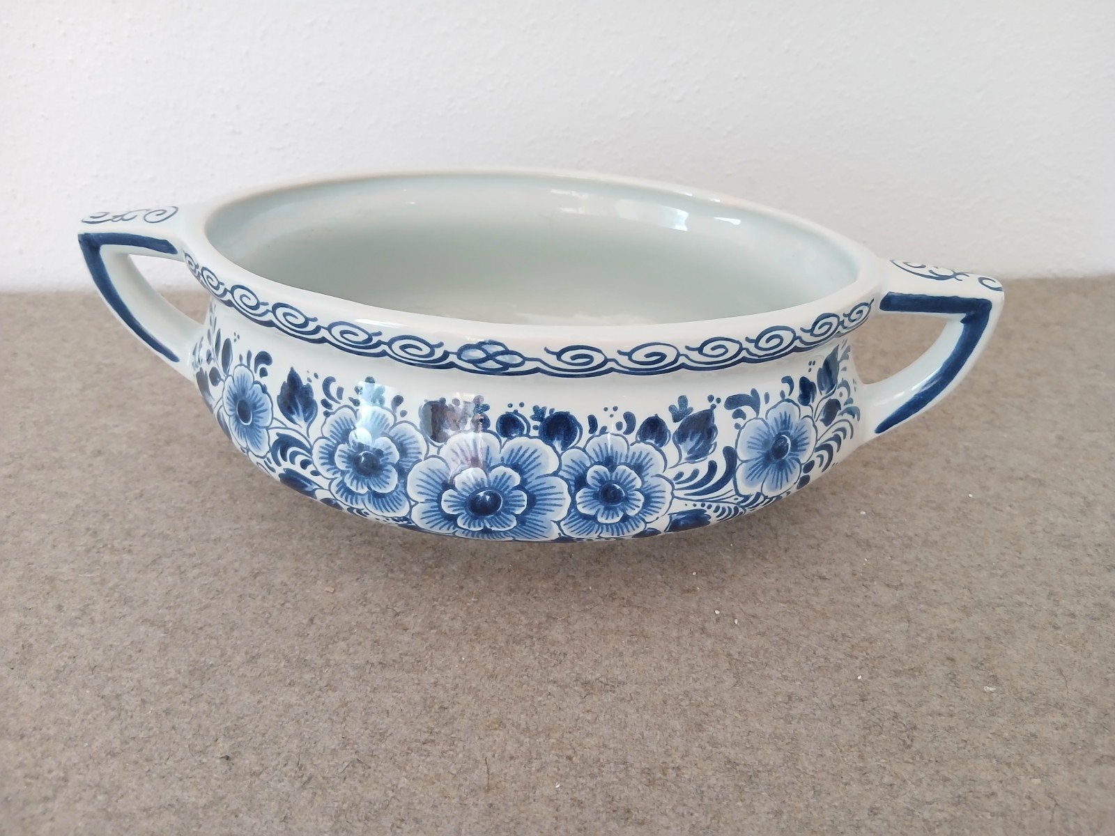 vintage jardinière , Delfts Blauw aardewerk, Ophalen of Verzenden