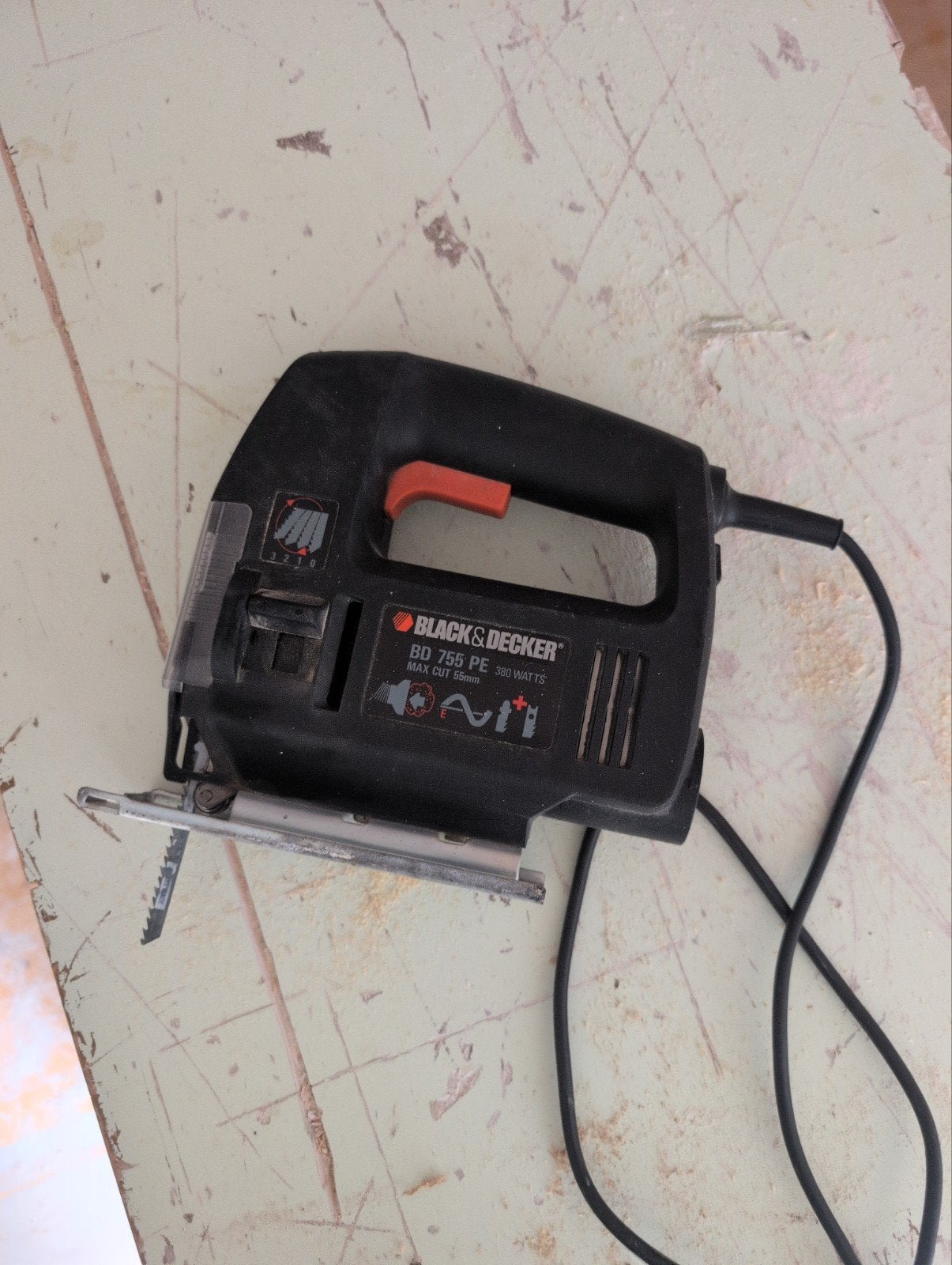 Black & Decker BD 755 PE Decoupeerzaag - 380 Watt, Ophalen, Gebruikt, Decoupeerzaag, Black & Decker