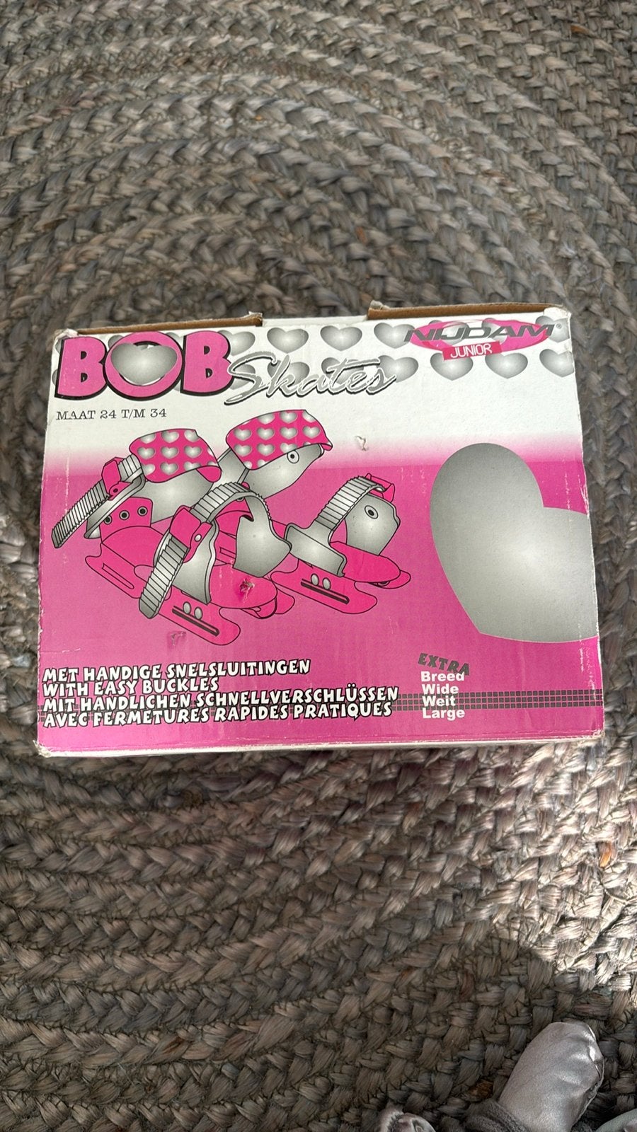 Bob Skates roze schaatsen verstelbaar maat 24-34, Sport en Fitness, Ophalen, Gebruikt, Friese doorlopers, Overige merken