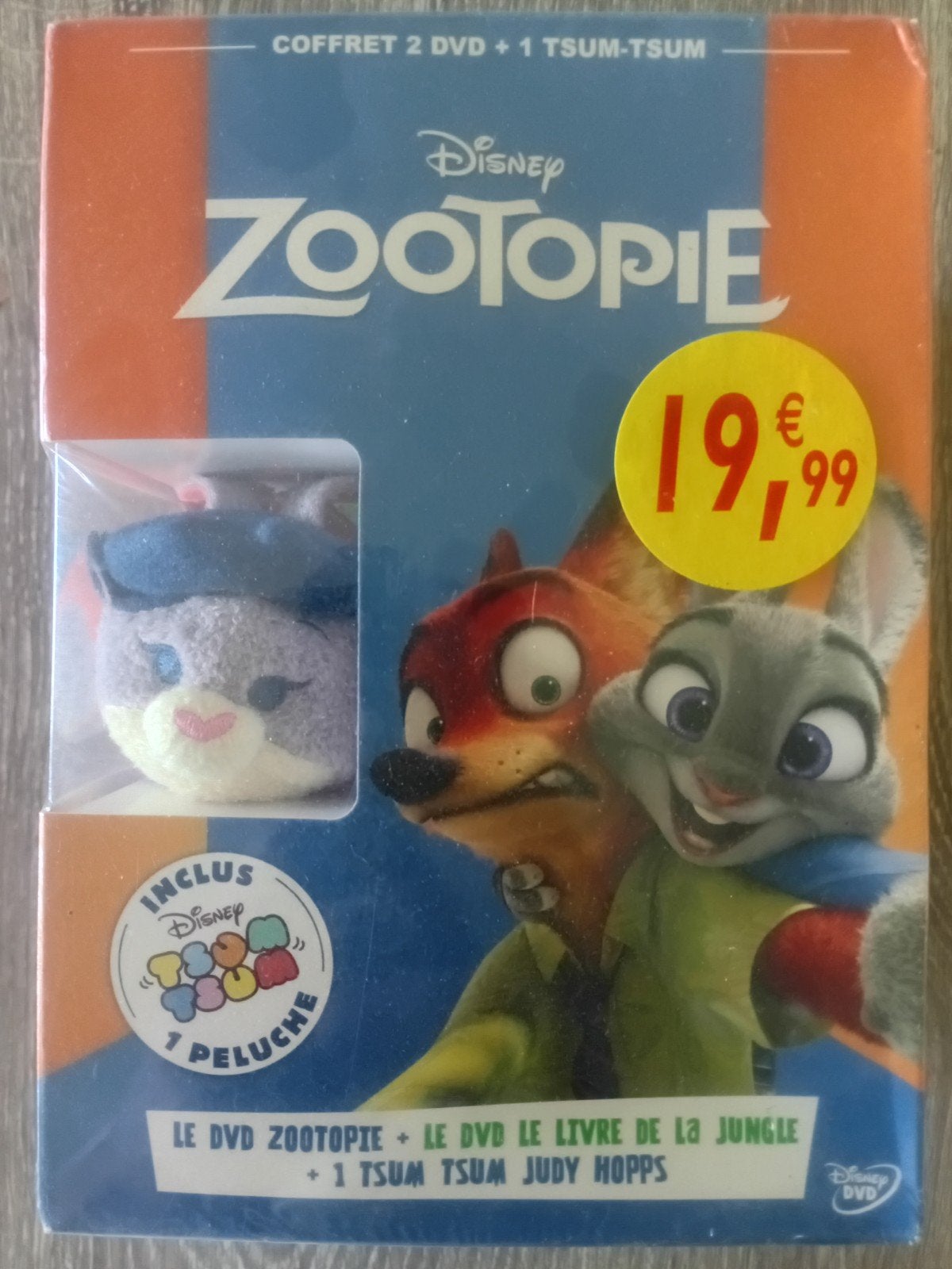 Zootopia + Jungle Book DVD Boxset met Tsum Tsum knuffel, Verzamelen, Disney, Ophalen of Verzenden, Overige figuren, Nieuw, Overige typen
