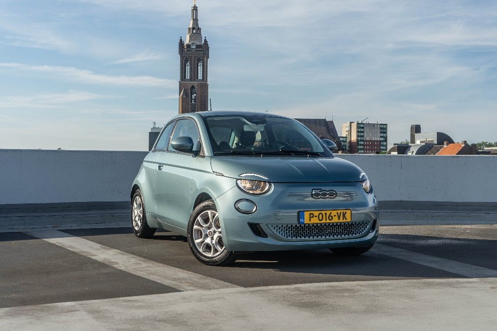 Fiat 500e  24kWh | Slechts 35D KM | Uitmuntende staat, Auto's, Fiat, 50 €/maand, Parkeersensor, 1265 kg, Blauw
