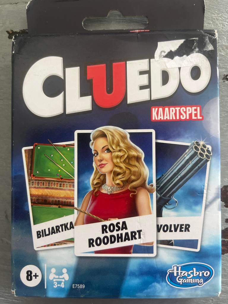 Cluedo Kaartspel - Het klassieke moordmysterie, Hobby en Vrije tijd, Gezelschapsspellen | Kaartspellen, Drie of vier spelers, Ophalen of Verzenden
