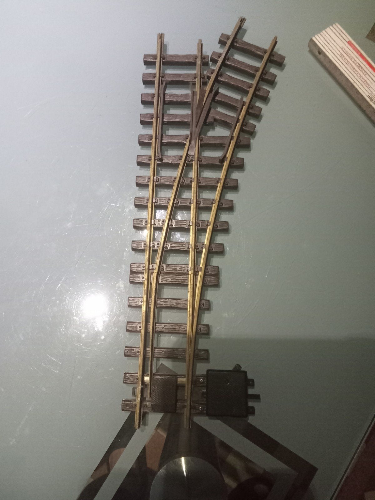 Lgb R3 wissel, Gebruikt, Gelijkstroom, Rails, Ophalen of Verzenden