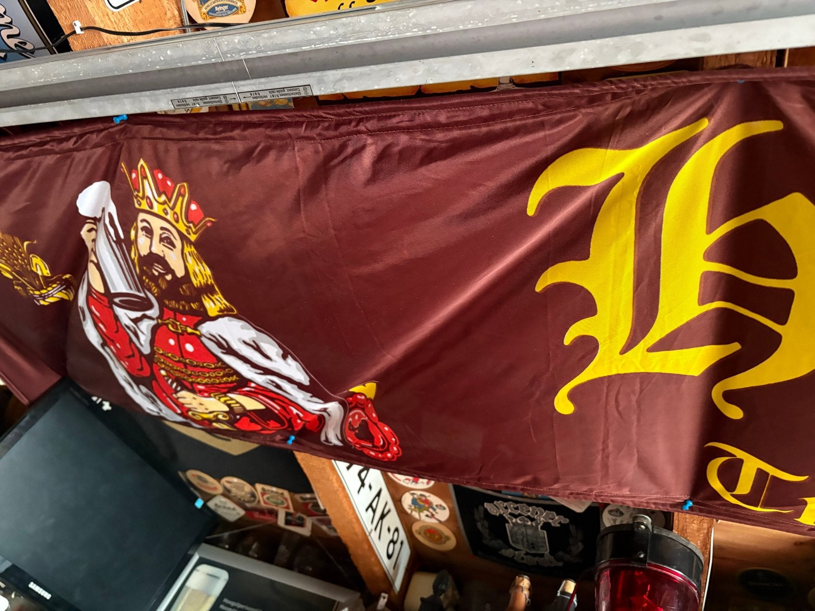 Hertog jan banner spandoek, Ophalen of Verzenden, Reclamebord, Plaat of Schild, Hertog Jan