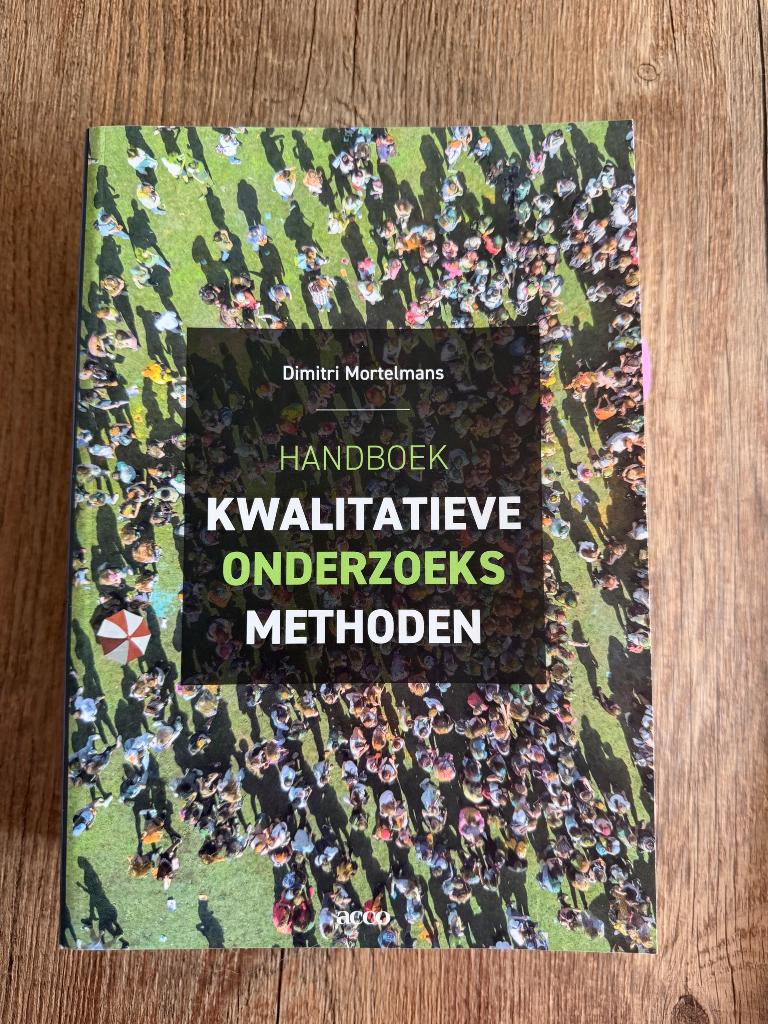 Handboek kwalitatieve onderzoeksmethoden, Boeken, Mortelmans, Zo goed als nieuw, Beta, HBO