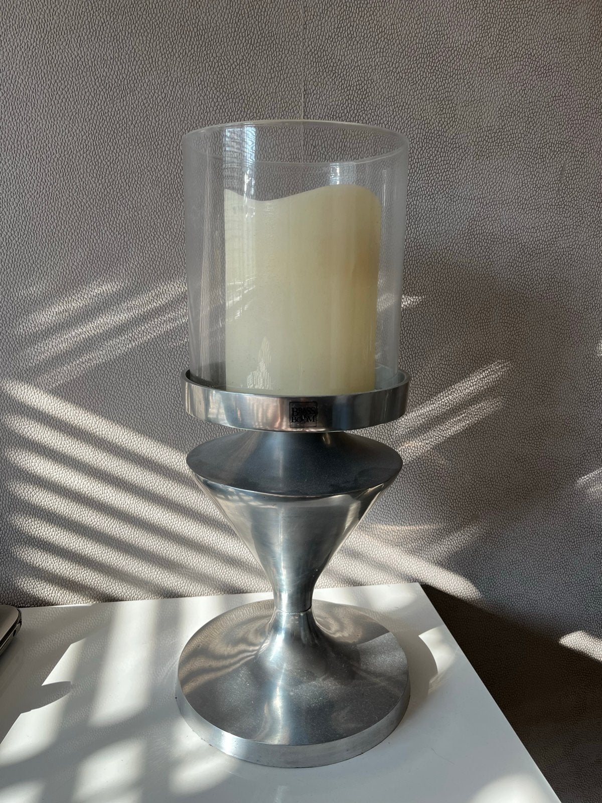 2x Brass & Boom Kandelaar/Windlicht 56 cm Hoog, Ophalen, Overige merken, Zo goed als nieuw, Metaal