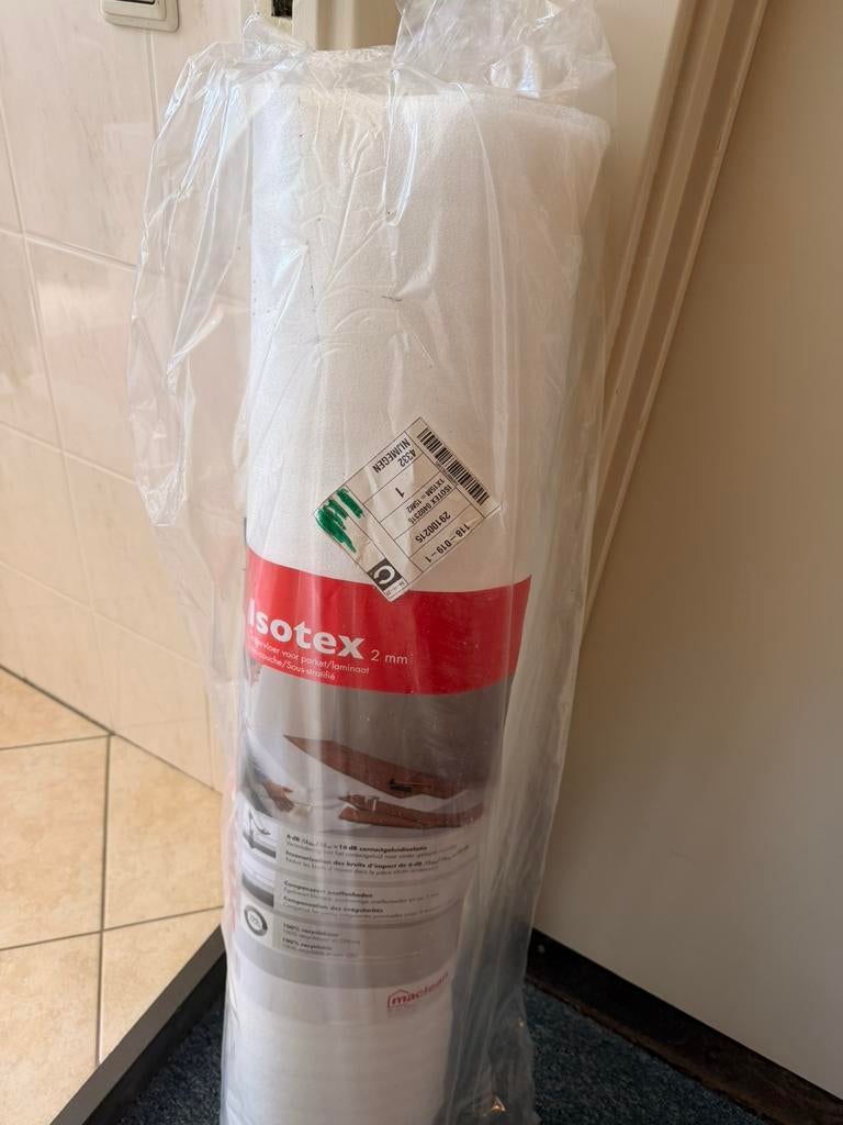 MacLean Isotex ondervloer 2mm – 15m² rol | NIEUW, Overige materialen, Zo goed als nieuw, 15 m² of meer, Ophalen