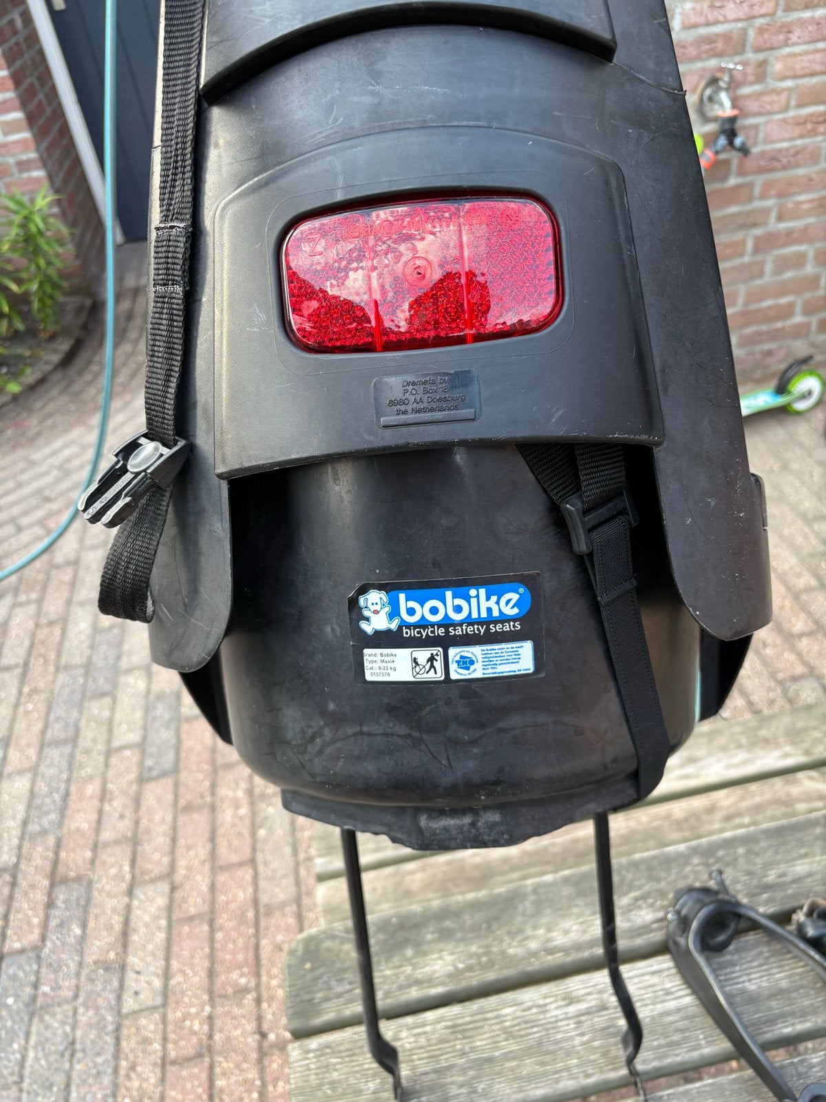 Bobike Achterzitje, gebruikt maar functioneert prima, Ophalen, Gebruikt, Achterzitje, Voetsteuntjes