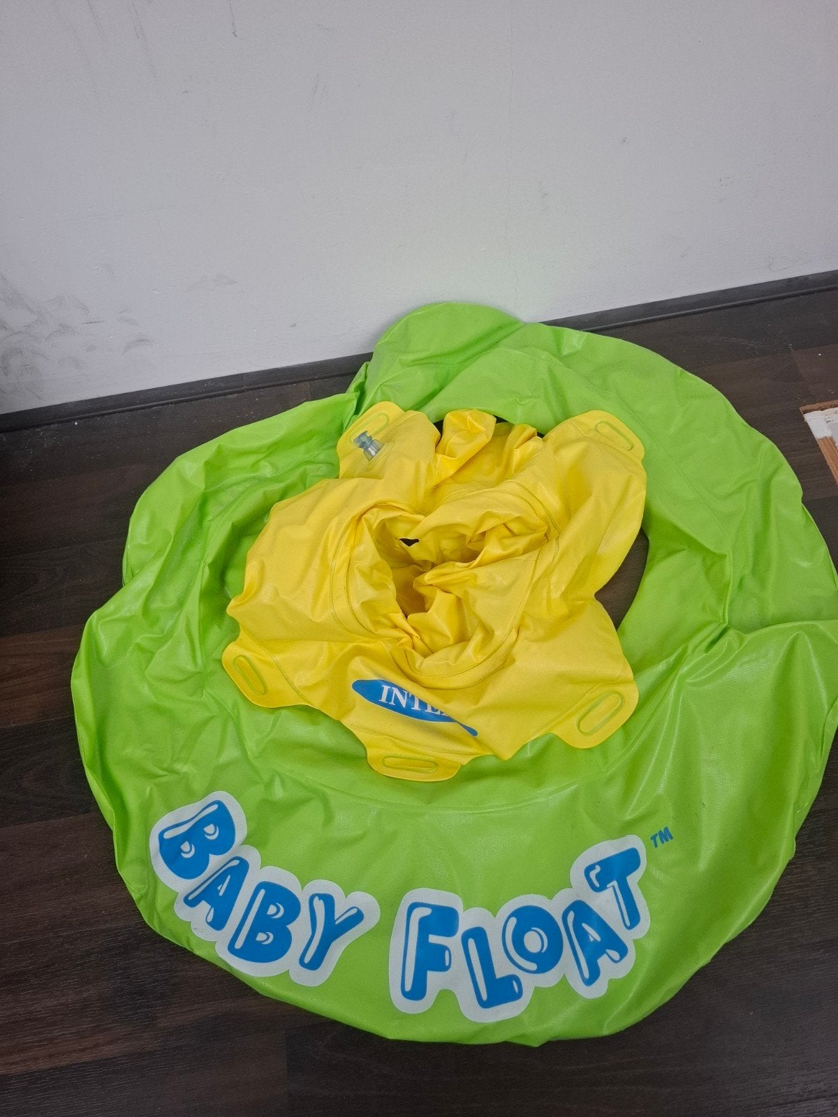 Intex Baby Float Zwemband - Groen/Geel, Ophalen of Verzenden, Zo goed als nieuw