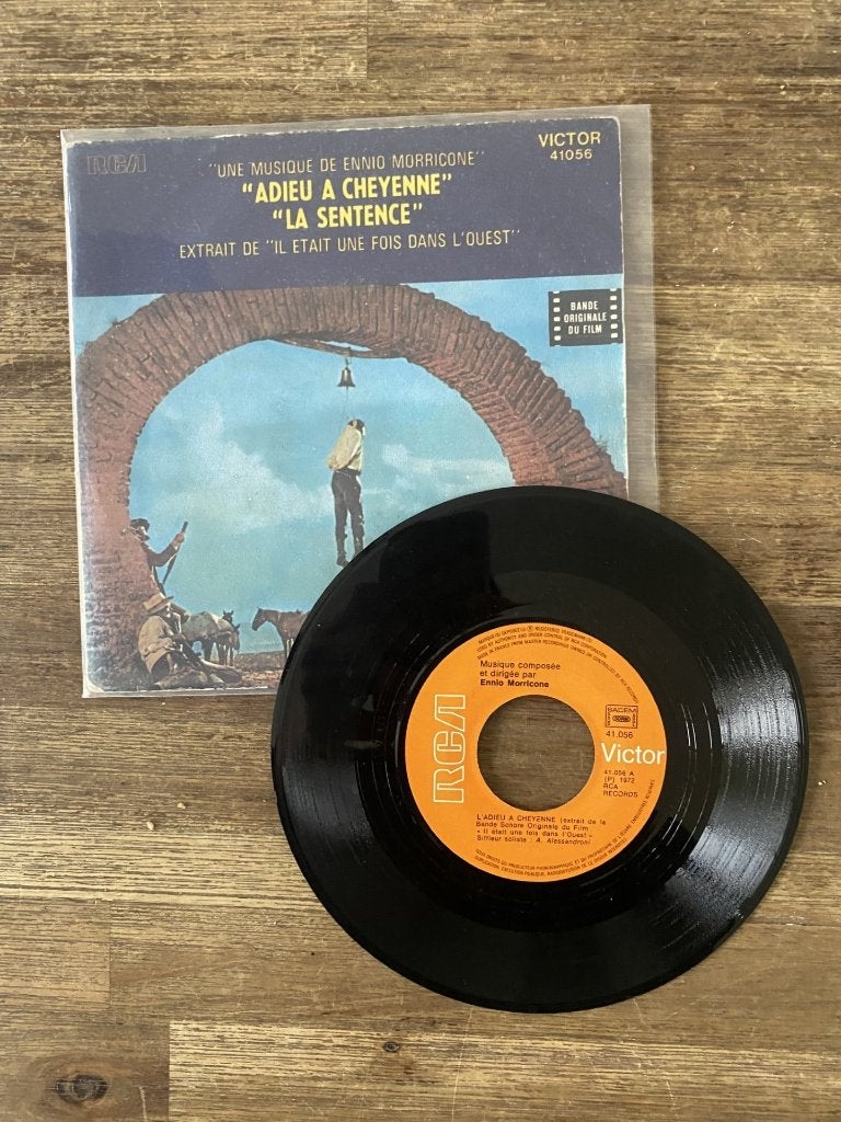 Ennio Morricone – Adieu A Cheyenne, Cd's en Dvd's, Gebruikt, Filmmuziek en Soundtracks, 7 inch, Ophalen of Verzenden