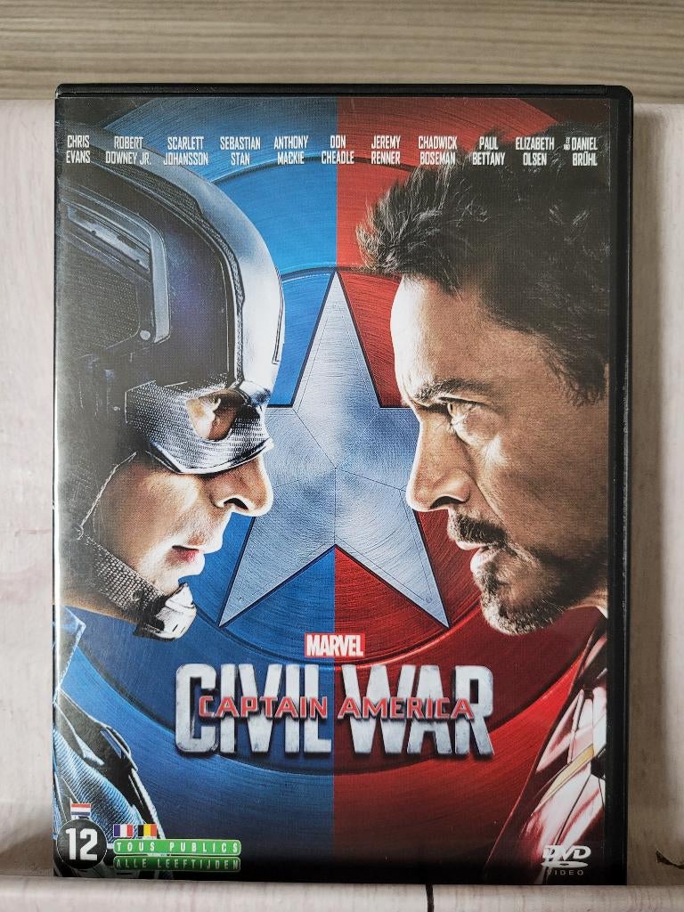 Captain America : Civil War (2016) Dvd Marvel, Vanaf 12 jaar, Ophalen of Verzenden, Zo goed als nieuw, Science Fiction