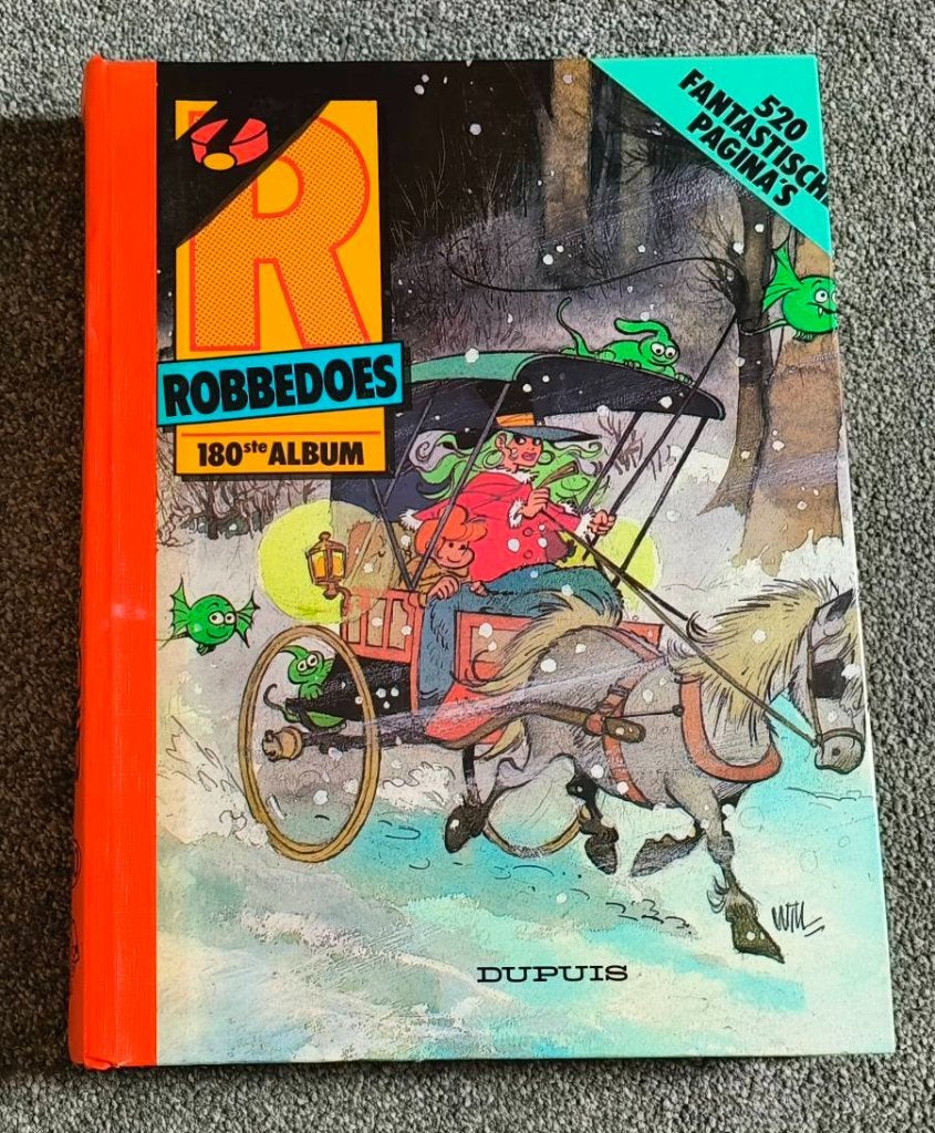 Ingebonden Robbedoes nr.180 1986., Gelezen, Robert Velter, Eén stripboek, Ophalen of Verzenden