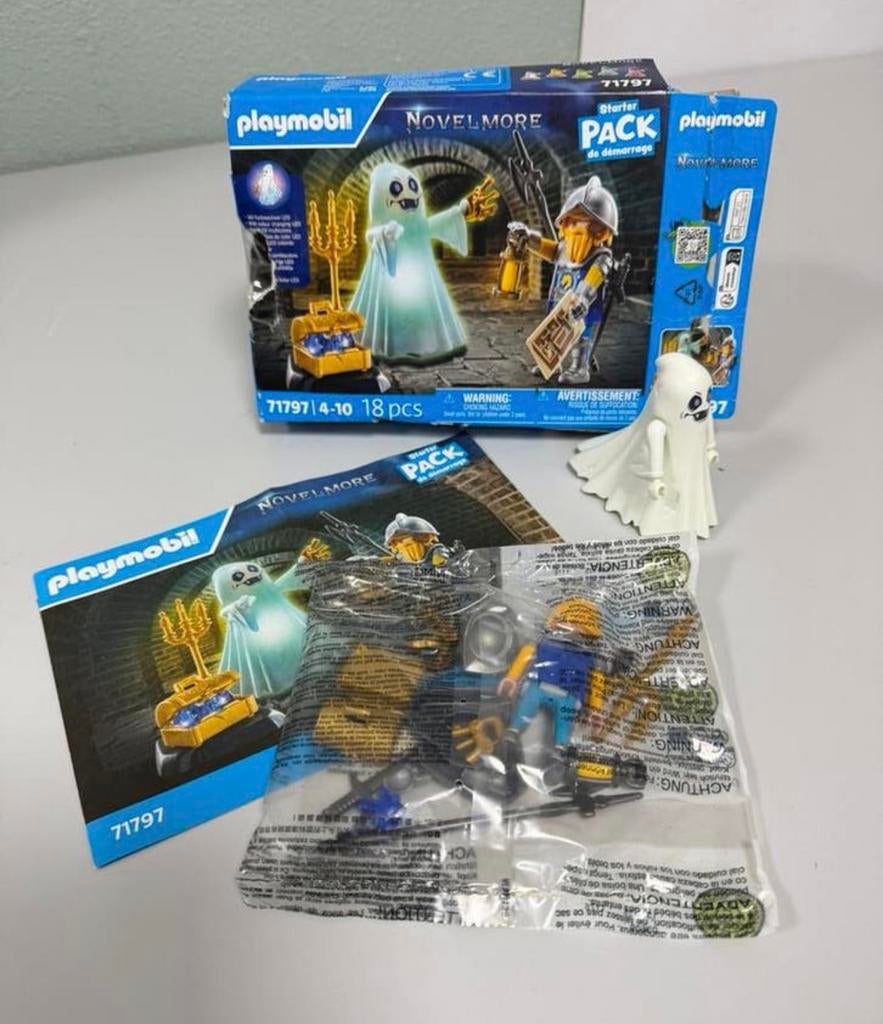 PLAYMOBIL Starter Packs Spook en Novelmore ridder - 71797, Nieuw, Ophalen of Verzenden, H, H