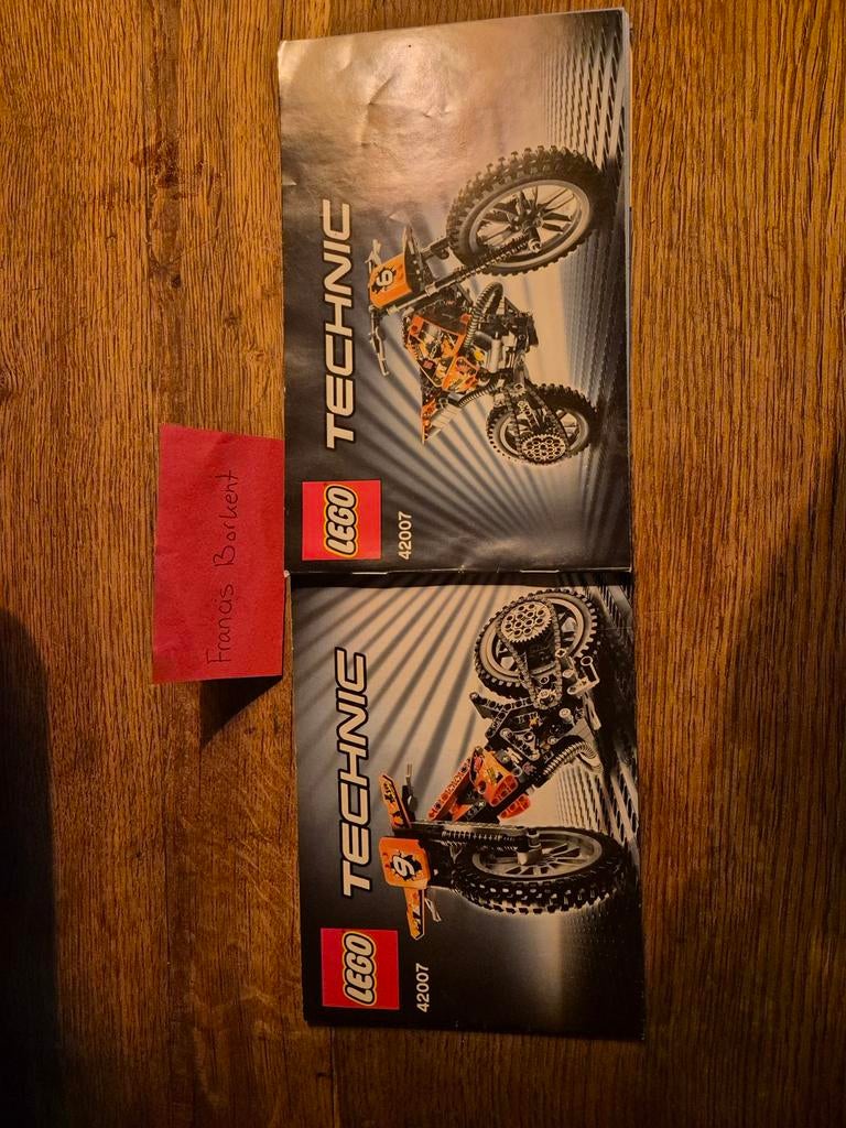 Lego Technic 42007 crossmotor, Ophalen, Zo goed als nieuw, Complete set, Lego