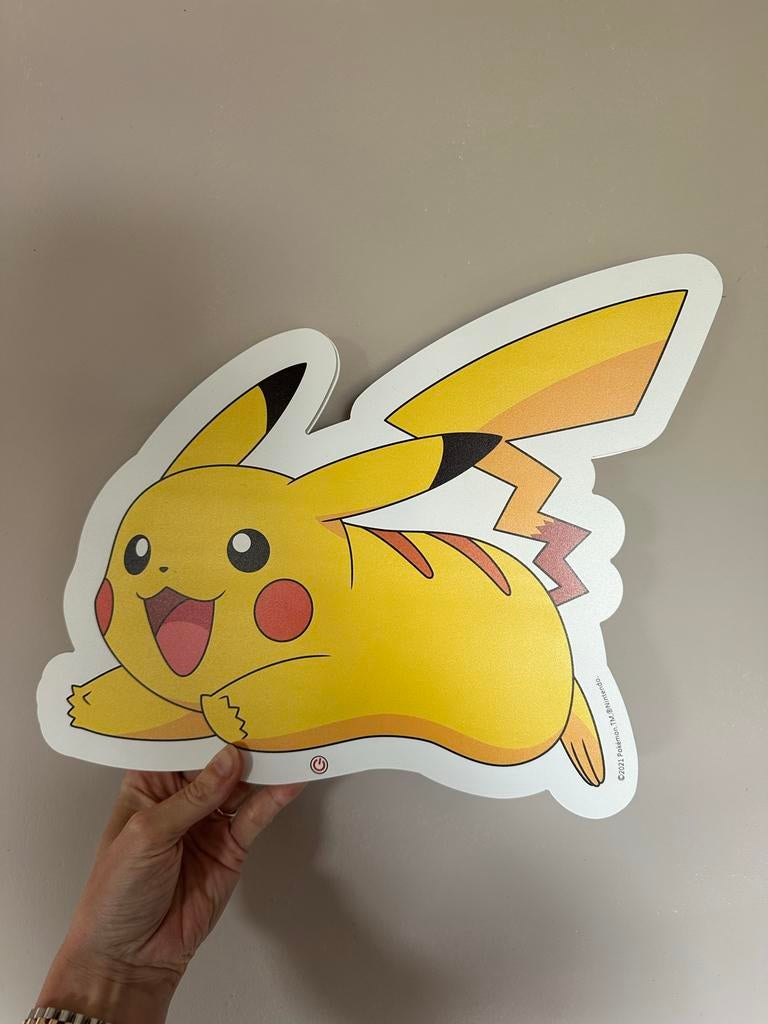 Pokemon wandlamp van hout - Pikachu, Kinderen en Baby's, Kinderkamer | Inrichting en Decoratie, Ophalen of Verzenden, Zo goed als nieuw