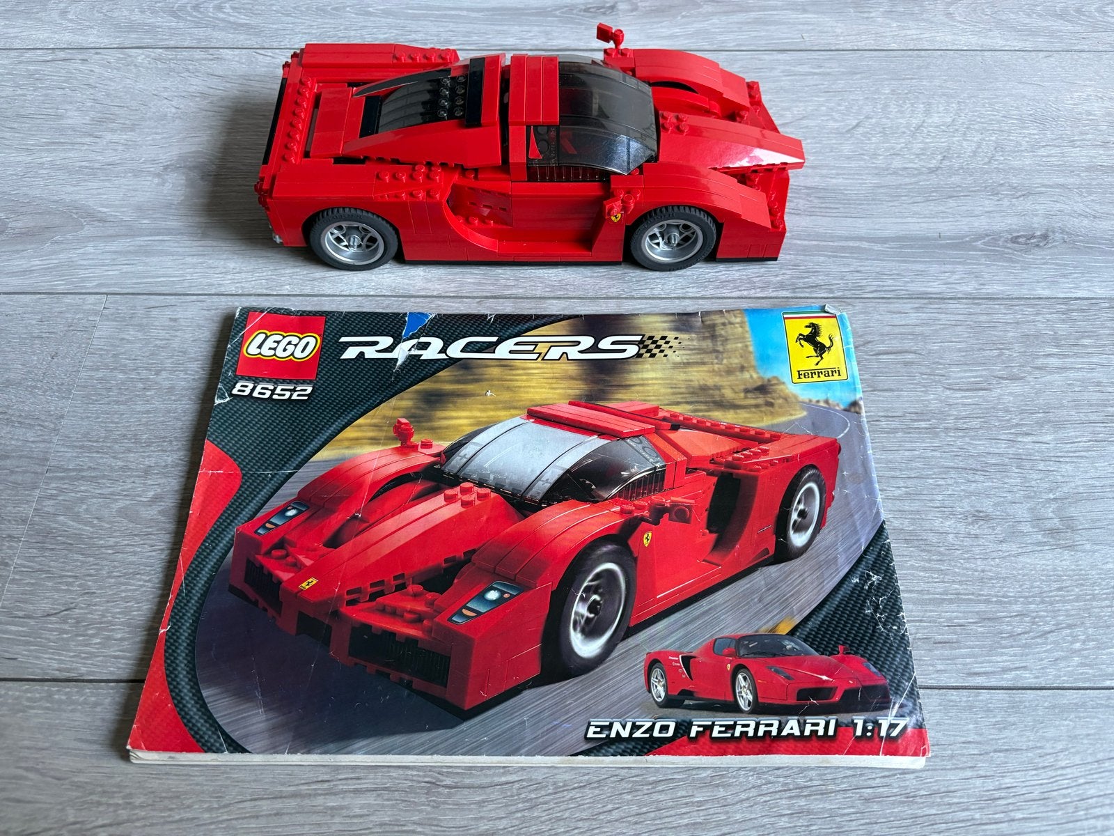 LEGO Racers 8652 Enzo Ferrari 1:17 met handleiding, Gebruikt, Lego, Ophalen of Verzenden, Racers