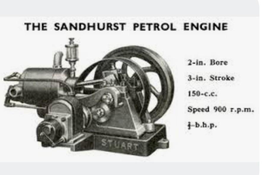 Stuart Sandhurst engine  , stationaire motor, Doe-het-zelf en Verbouw, Motoren, Ophalen of Verzenden, Elektromotor