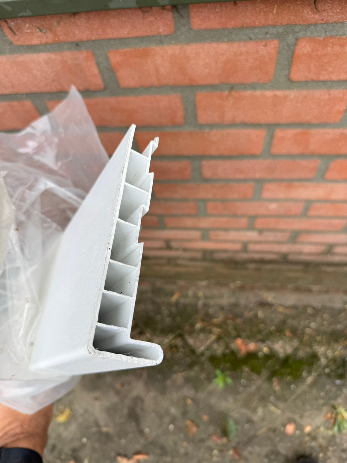 Te koop vensterbank wit novaboard, Ophalen, Zo goed als nieuw