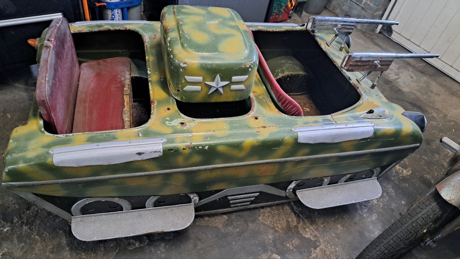 Autopede tank koopje, Ophalen