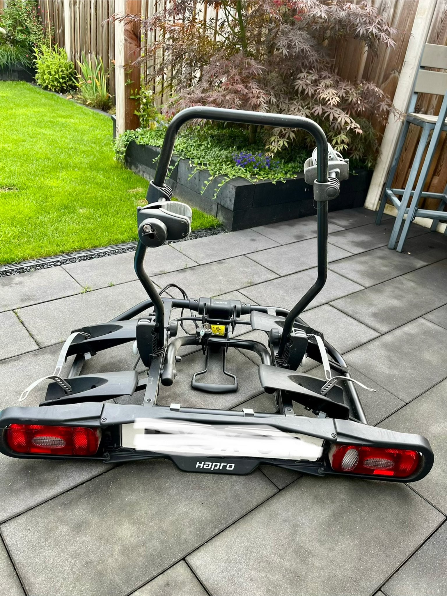 Hapro Atlas Premium 2 fietsendrager voor e-bikes, Auto diversen, Ophalen, Zo goed als nieuw, 2 fietsen, Trekhaakdrager