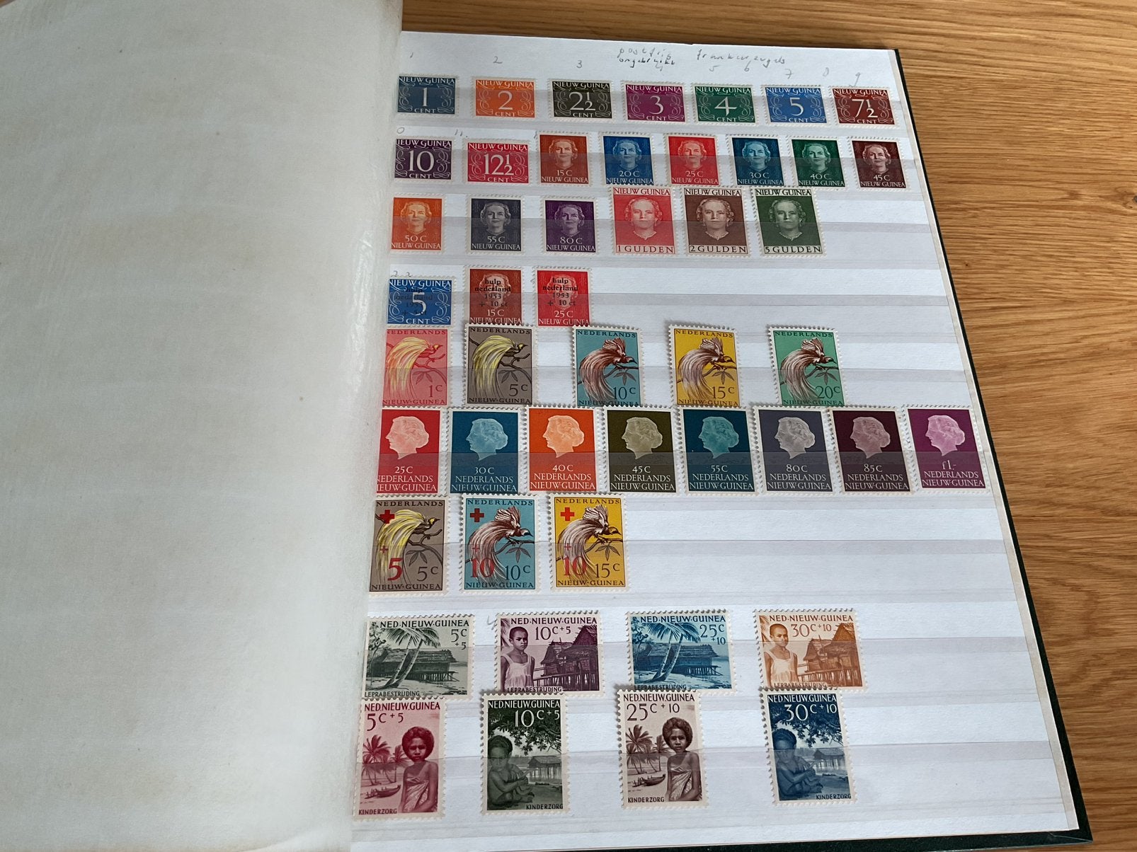 Verzameling Nederlands Nieuw-Guinea postfris en gestempeld, Ophalen of Verzenden, Nederland