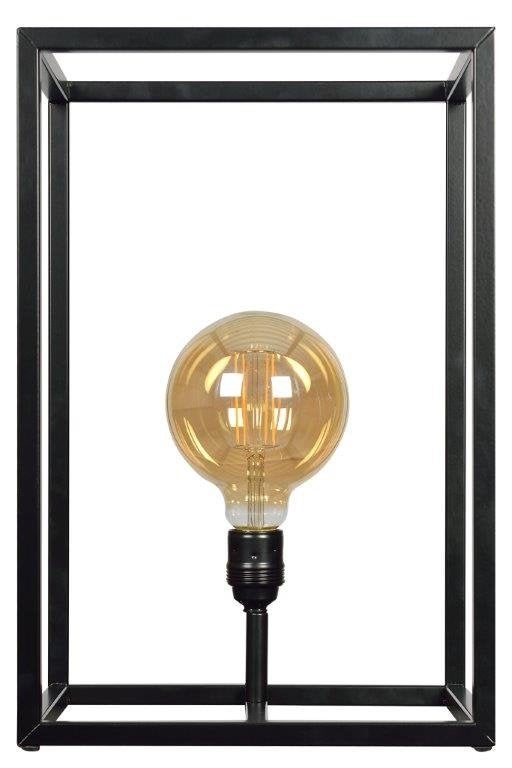 Z-tahl tafellamp Rimini zwart, Ophalen, E27 (groot), Zwart, Sfeerlamp