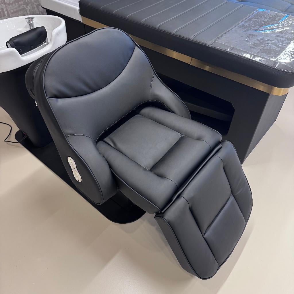 Wasunit elektrisch wasbak ligstand kapsalon groothandel, Overige materialen, Wasunit, Wit, Nieuw