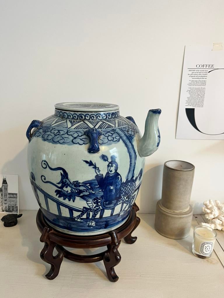 Chinese Teapot large Qing dynasty, Antiek en Kunst, Antiek | Vazen, Ophalen of Verzenden