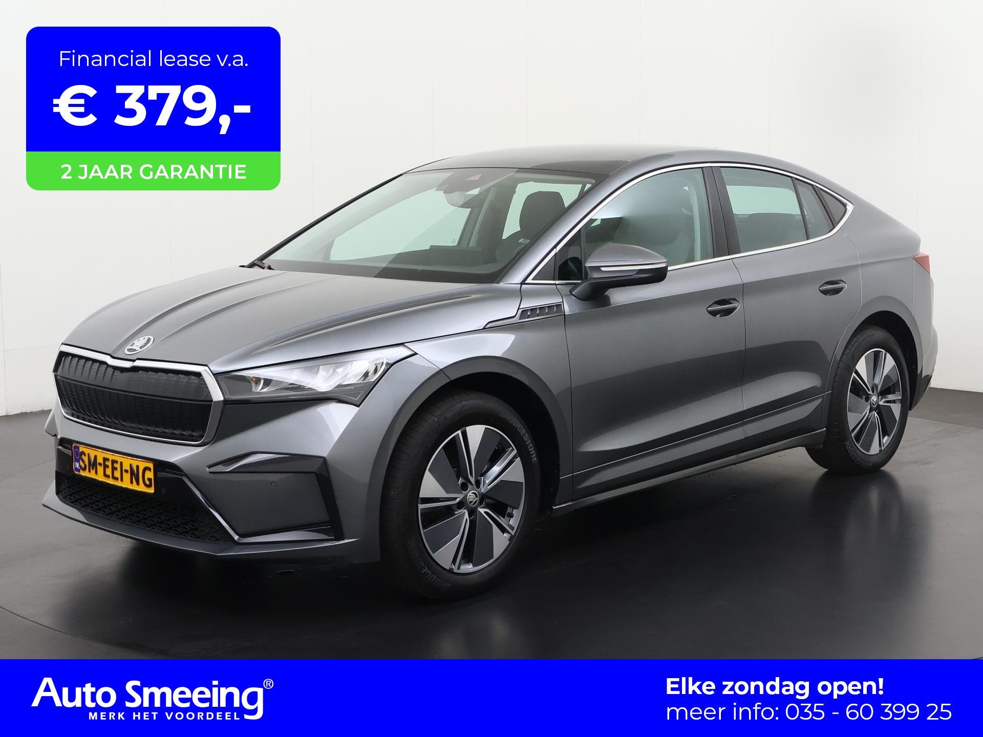 Skoda Enyaq Coupe iV 60 | Panoramadak | Zondag Open!, Auto's, Skoda, Automaat, Achterwielaandrijving, 179 pk, Leder en Stof