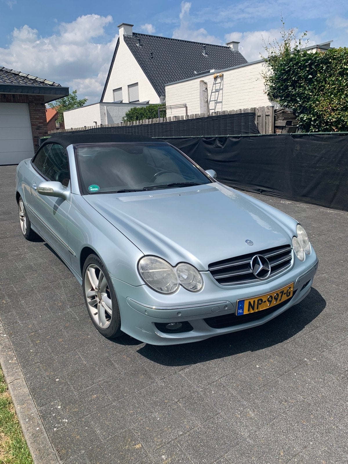 Mercedes-Benz CLK 200 compressor Cabrio2005 Grijs, Automaat, Achterwielaandrijving, Cabriolet, 4 stoelen