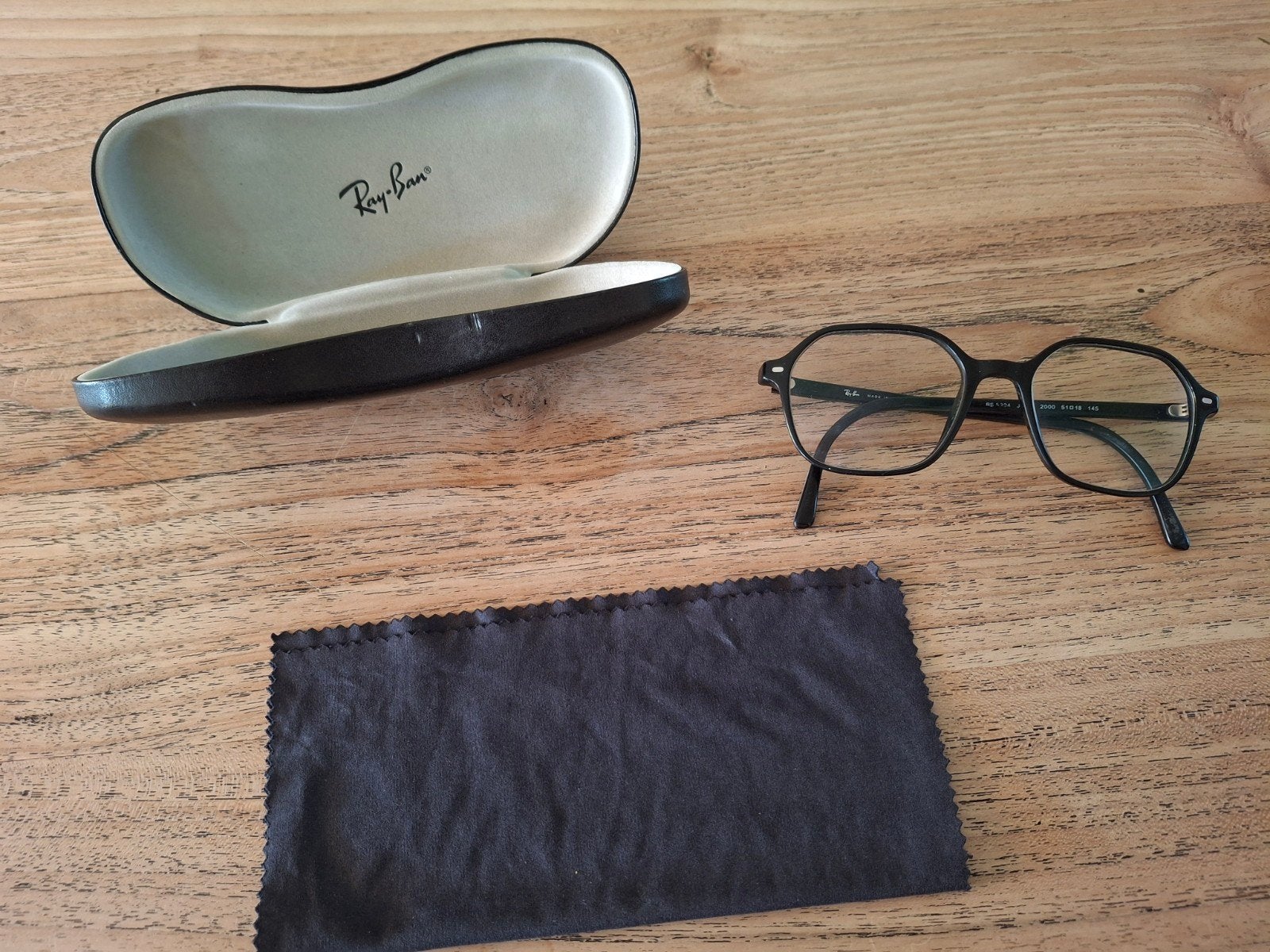Ray-Ban Bril Zwart met etui, Zwart, Ophalen of Verzenden, Zo goed als nieuw, Ray-Ban